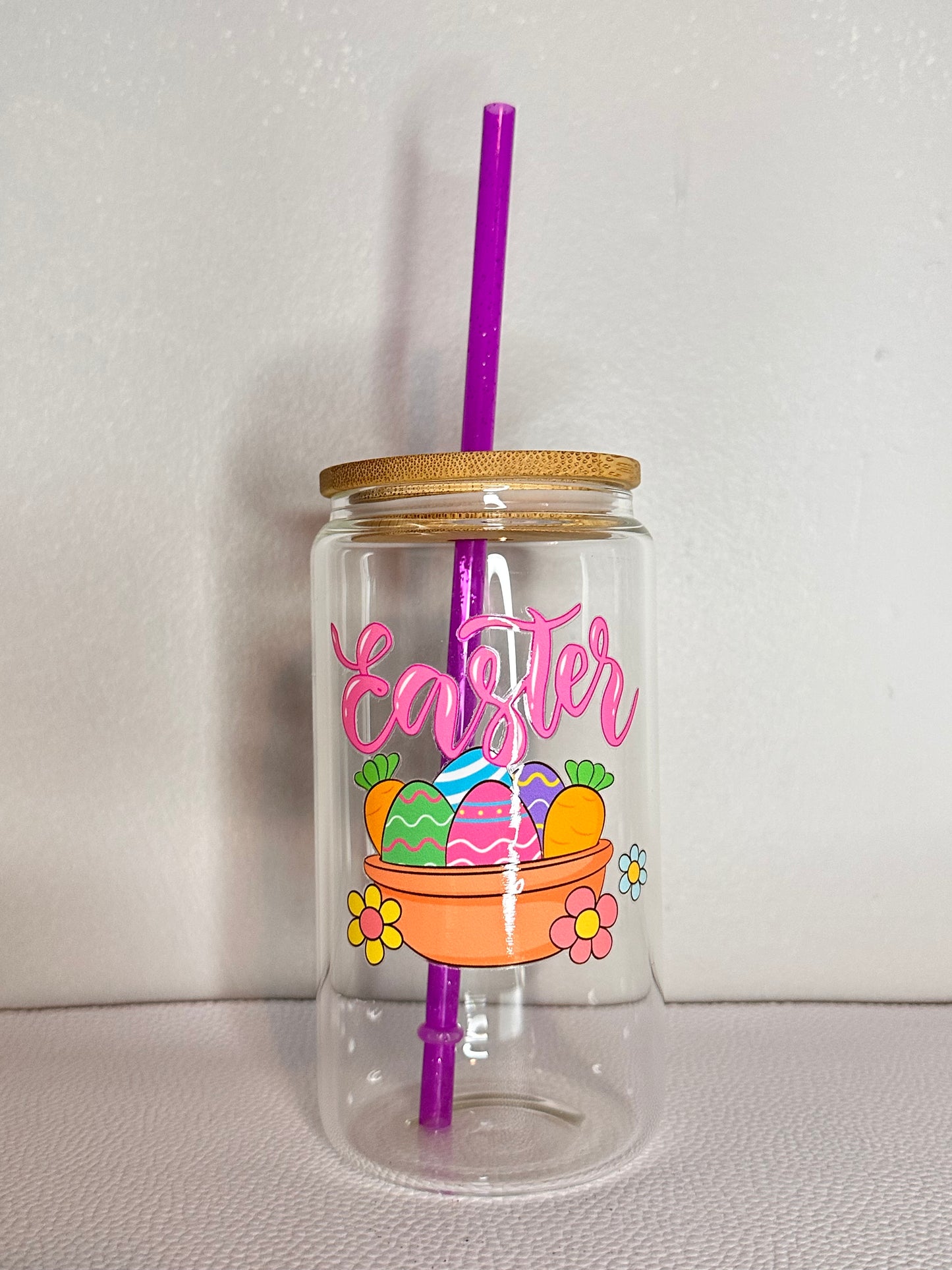 Easter Basket Glass Cup