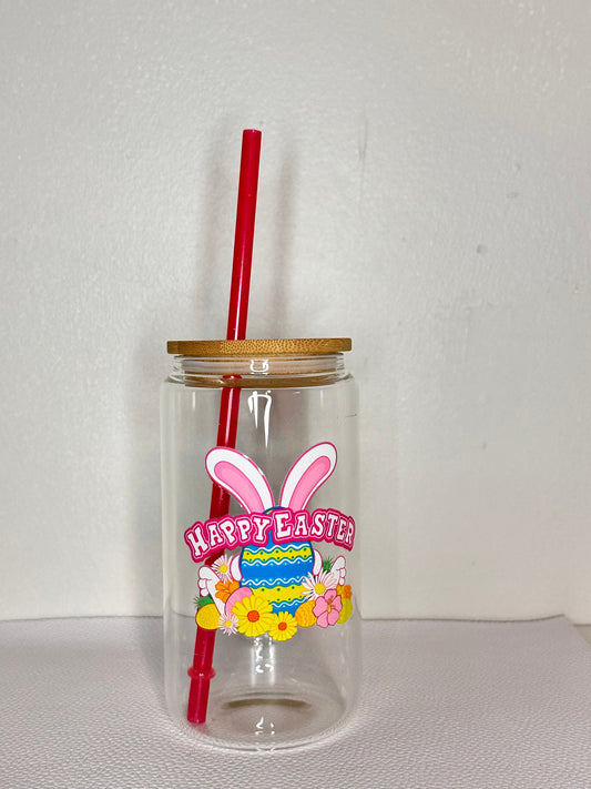 Bunny Ears Glass Cup